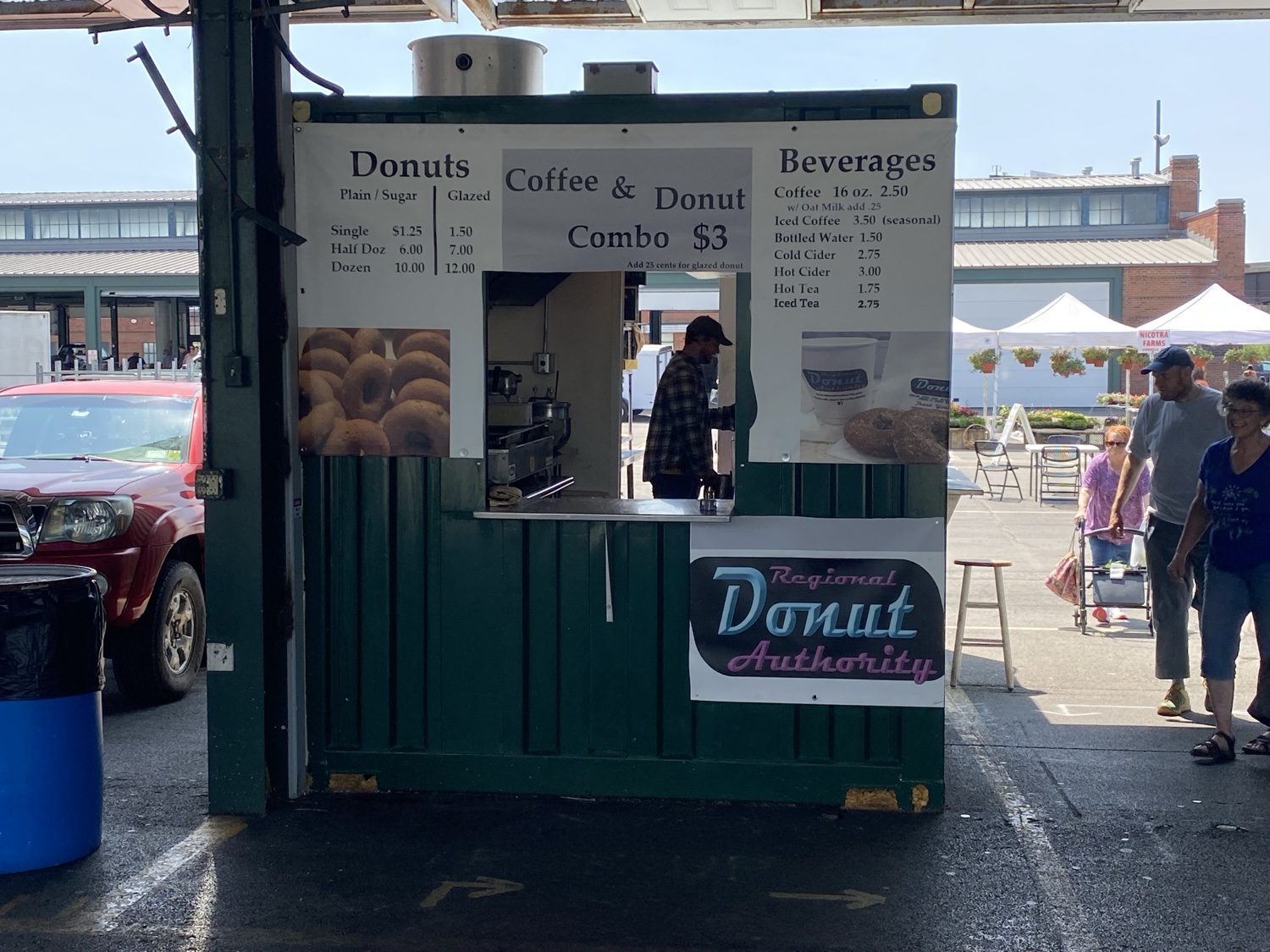 The stand and menu board